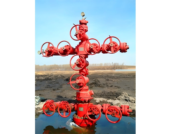 Split type wellhead device and oil (gas) tree